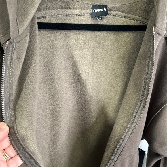 Mono B Brown Zip-Up Hoodie - Picture 5 of 7